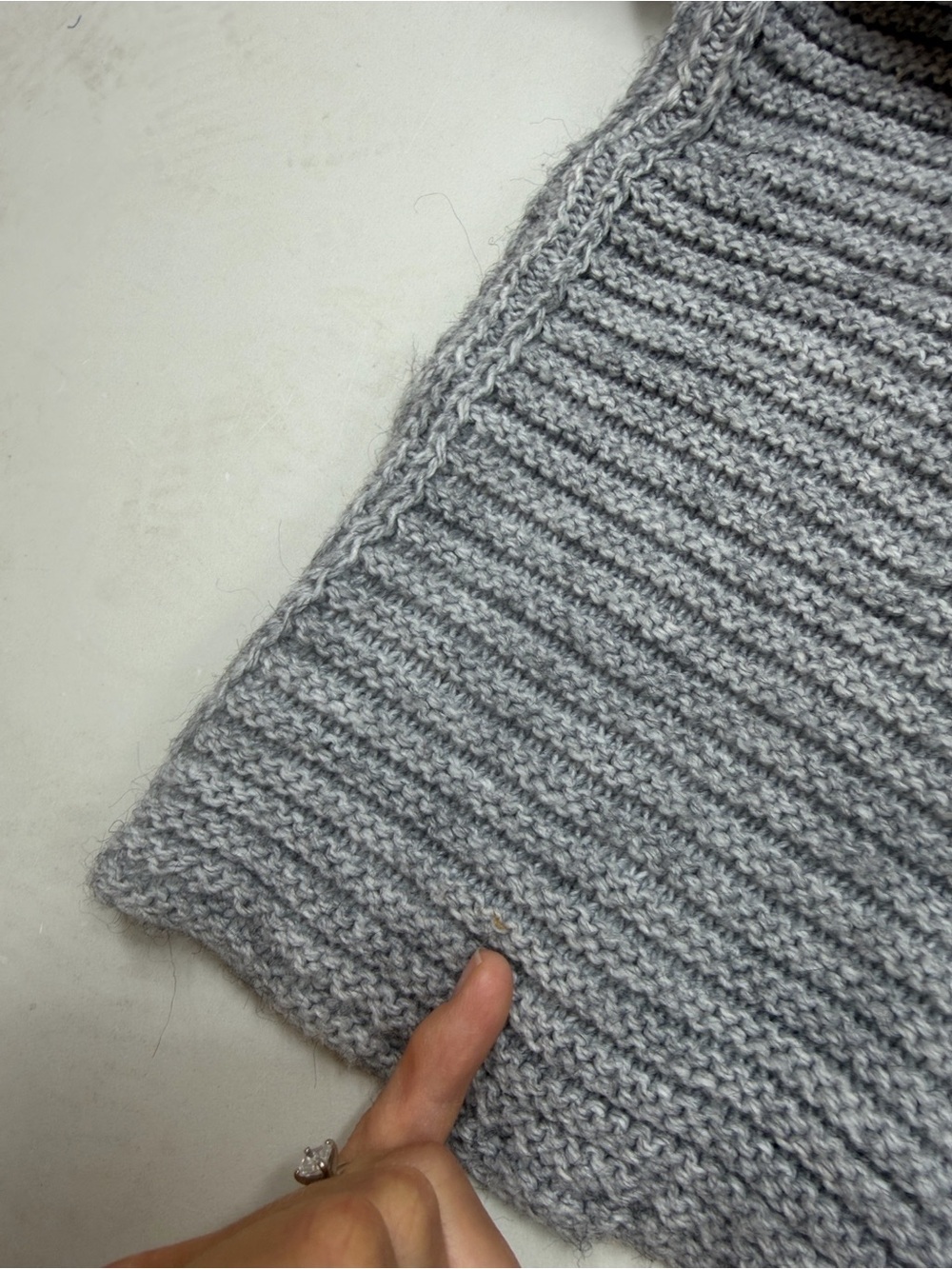 COCOGIO Italian Open Front Cardigan Sweater Silver Grey One Size Fits All 0665 - Picture 10 of 11